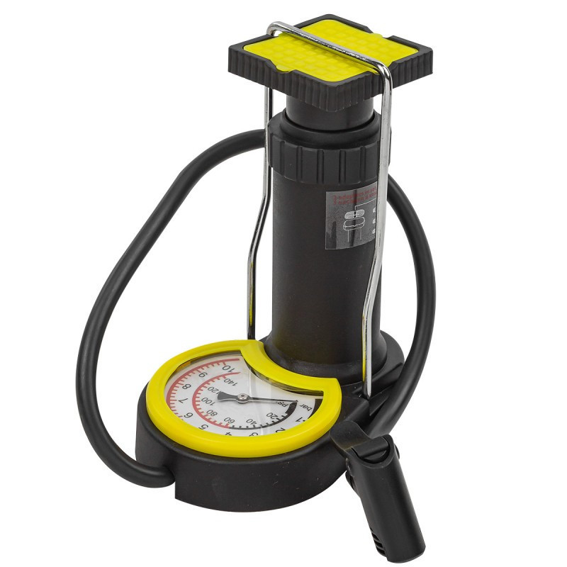 Насос ножний для підкачування коліс (робочий тиск 5.5 бар) WMC828 Одеса - фото 1