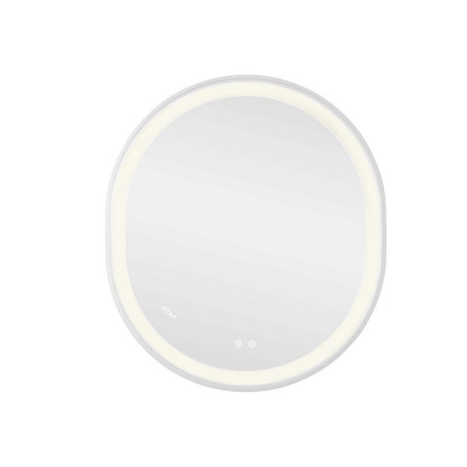 Дзеркало настінне овальне сенсорне Qtap Gemini 800х700 з LED-підсвіткою Touch, з антизапотіванням із диммером Харків - фото 4