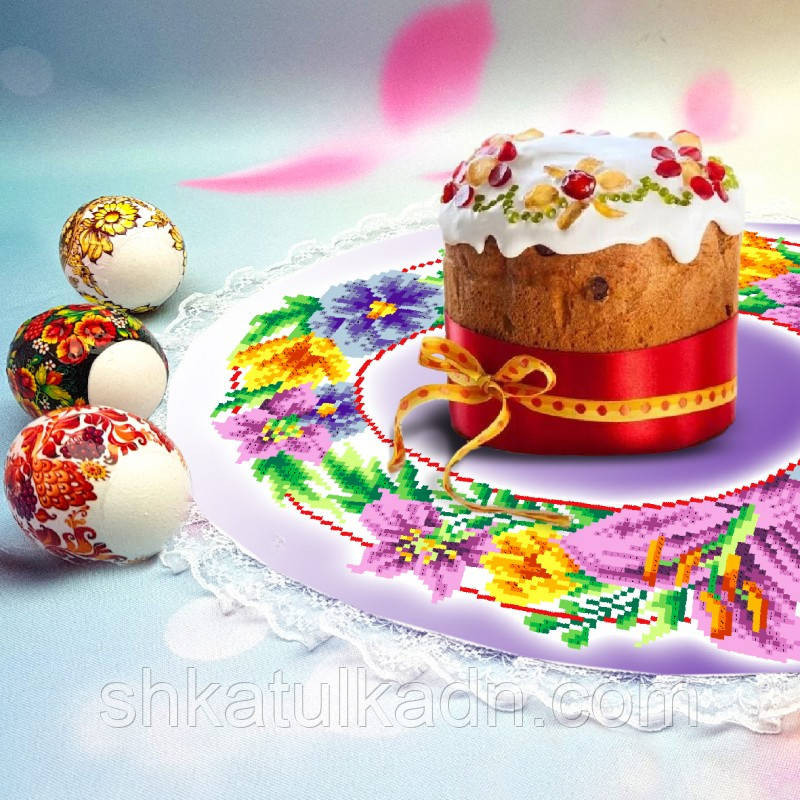 Серветка з мереживом для вишивки бісером(нитками) Дніпро - фото 1