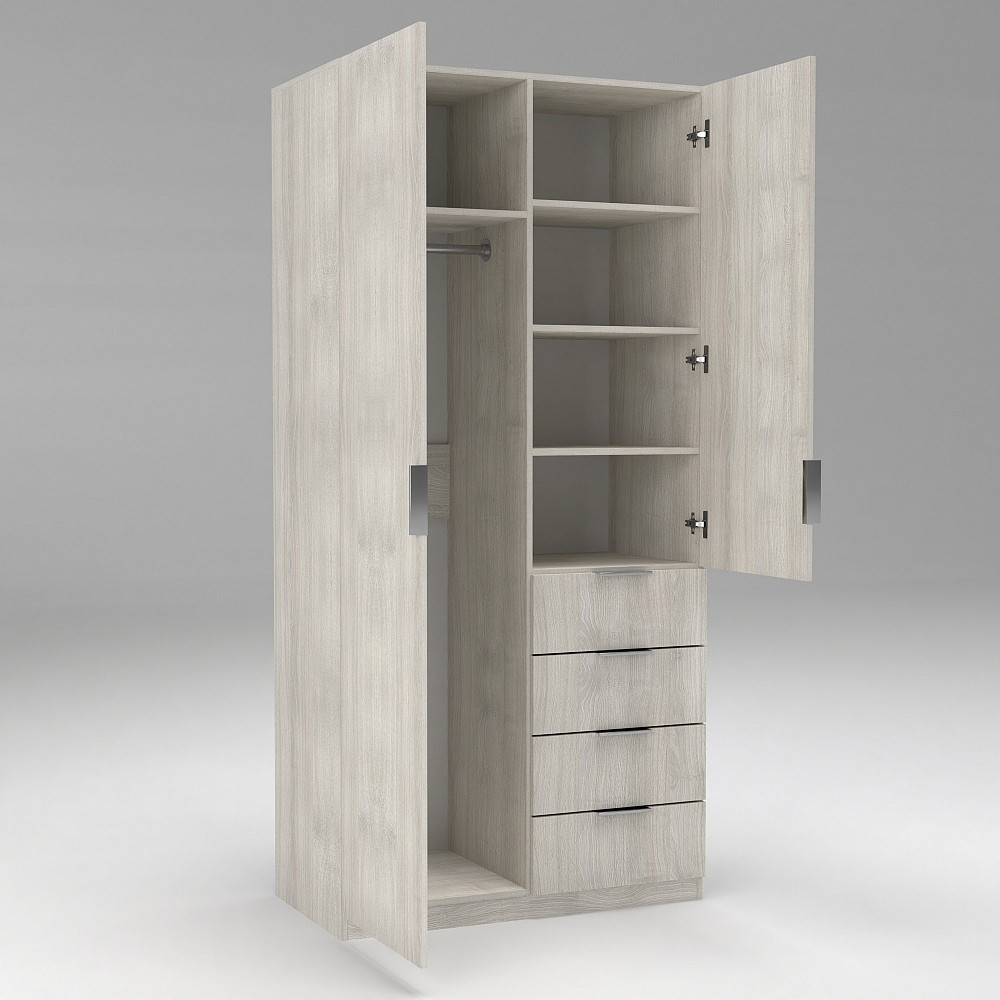 Шафа Крістал 1, Дуб Шамоні Світлий, 1000х520х2100 Львів - фото 5