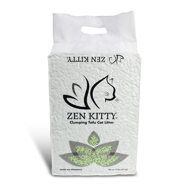 ZenKitty Clumping Tofu Green Tea ЗЕН КИТТИ ТОФУ ЗЕЛЕНЫЙ ЧАЙ комкующийся наполнитель для кошачьего туалета Киев - изображение 1