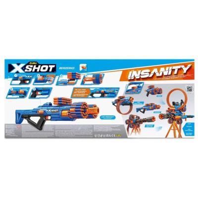 Іграшкова зброя Zuru X-Shot Швидкострільний бластер Insanity-Berzerko 8 Shot (48 патронів) (36610R) Вінниця - фото 5