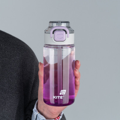 Поильник-непроливайка Kite 600 мл, фіолетова (K25-1212-3) Винница - изображение 4
