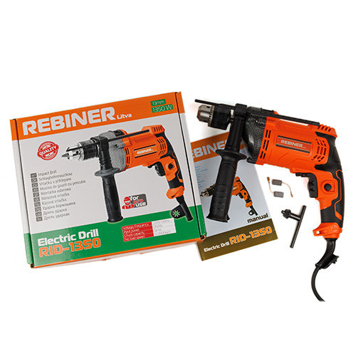 Дриль ударний Rebiner RID-1350 (1350 Вт) — Потужний інструмент із гарантією 36 міс, Литва Львів - фото 9