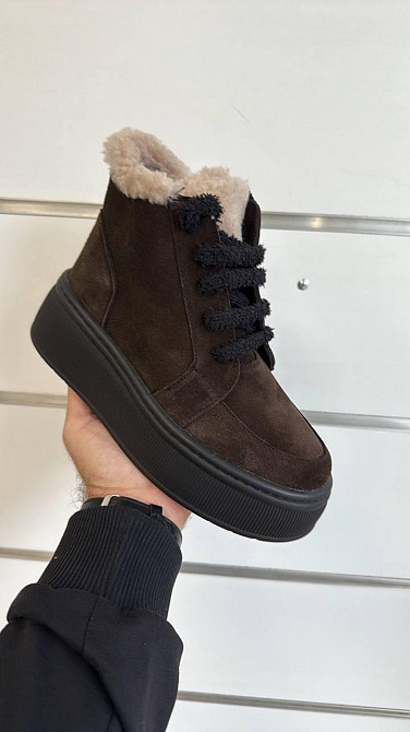 Mermaid Черевики жіночі Mermaid 801-52A коричневі (зима, замша натуральна) (6094) 38 Коломия - фото 1