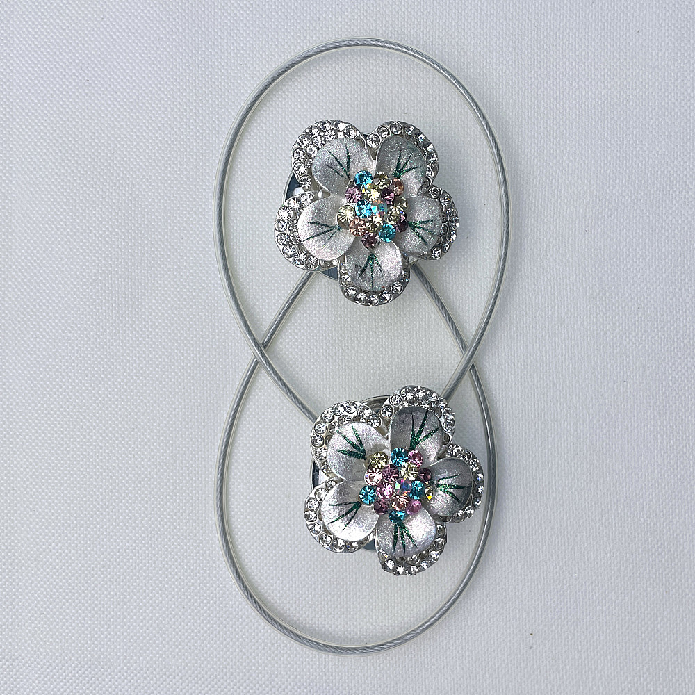 Магніти для штор та гардин "Flowers" набір 2 шт Різнокольоровий (81-233) Київ - фото 6