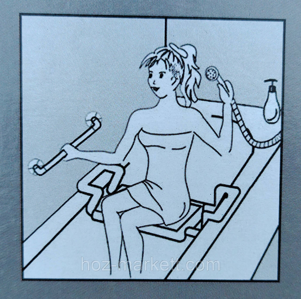 Сидіння алюмінієве для ванної регульоване Primanova KV 01 Туреччина Харків - фото 9