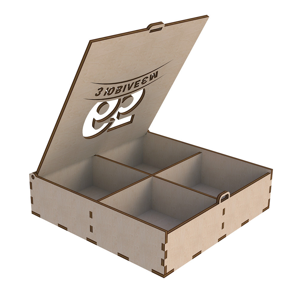 Подарункова коробка EKOSTAR 255х255х65 Київ - фото 3