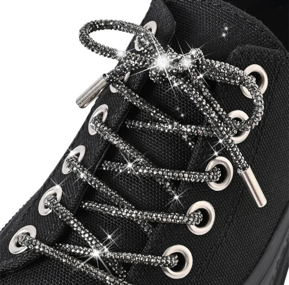 Шнурки зі стразами 2 шт Сміла - фото 2