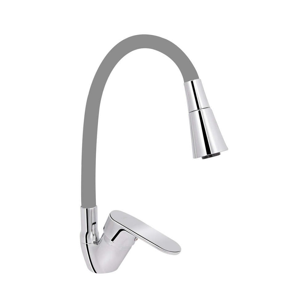 Змішувач для кухні Lidz Tani 008F3 з гнучким виливом (k40) LDTAN008F3GCR39507 Chrome/Grey Київ - фото 13