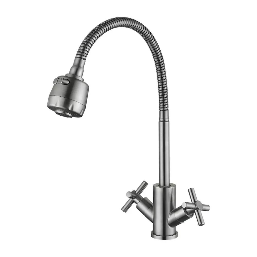Смеситель для кухни WEZER VAL4D-10 с гибким изливом, 2 режима Киев - изображение 1