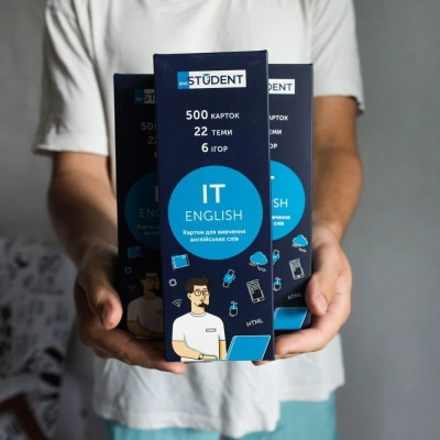 Обучающий набор English Student Карточки для изучения английского языка IT, украинский (41315787) Винница - изображение 5