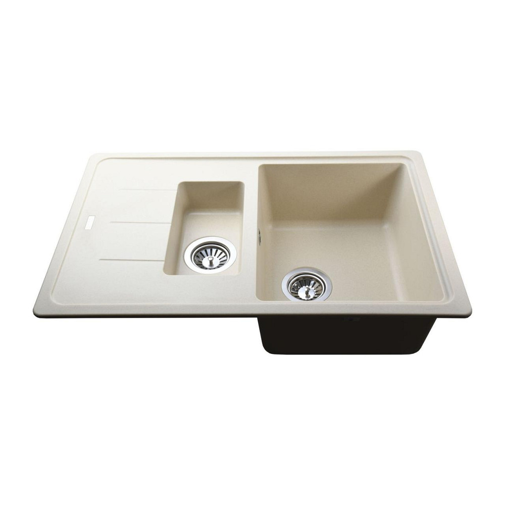 Гранитная мойка Globus Lux IZEO слоновая кость 780х500мм (000019449) Киев - изображение 2