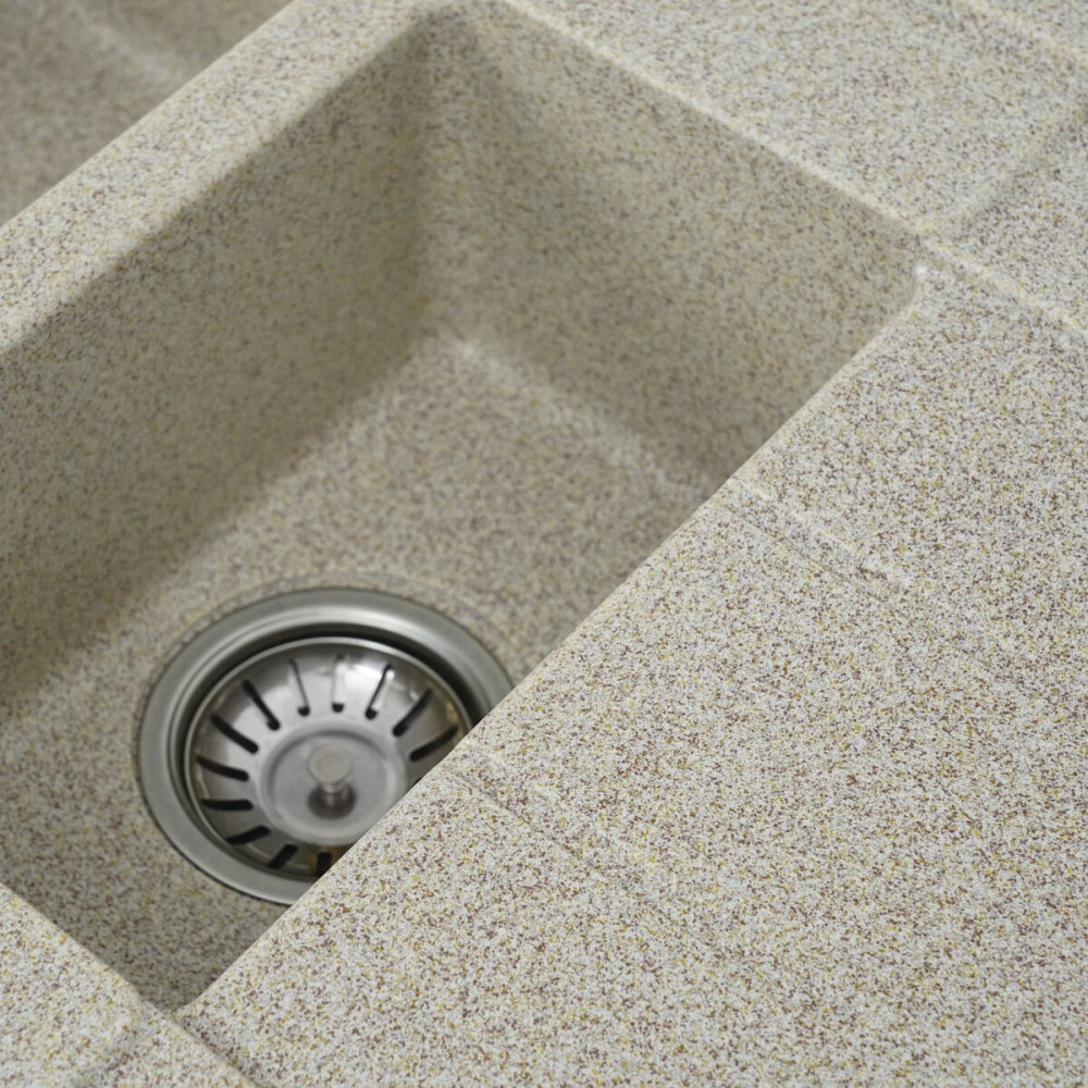 VALESO Гранітна мийка для кухні VALESO TOSKANA 7850W матова Карамель Коломыя - изображение 6