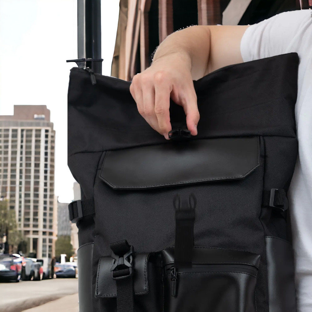 Рюкзаки молодіжні, Міцний рюкзак для чоловіка, Міський практичний рюкзак Стьобаний міський HE-14 Івано-Франківськ - фото 2