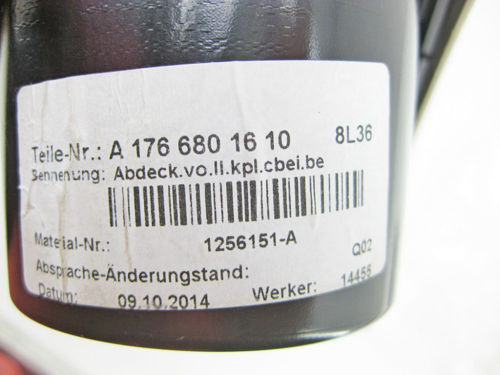 Mercedes-Benz  A1766801610 8L36 Накладка з підсклянниками у центрі підлокітника CLA Shooting Brake X117 CLA C117 GLA X156 A-class W176 Одеса - фото 6