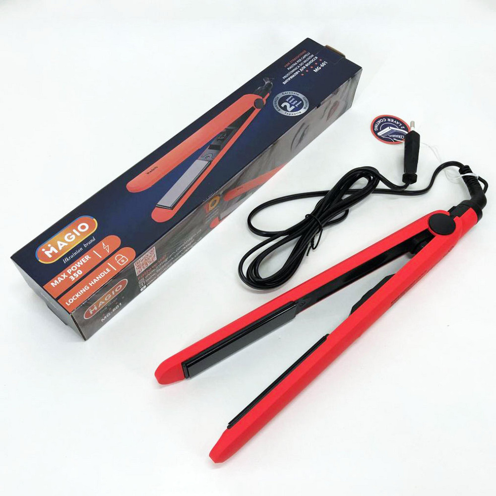 Утюжок с регулятором температуры, Топ выпрямитель для волос, Широкий утюжок для выпрямления волос BM-64 Львов - изображение 3