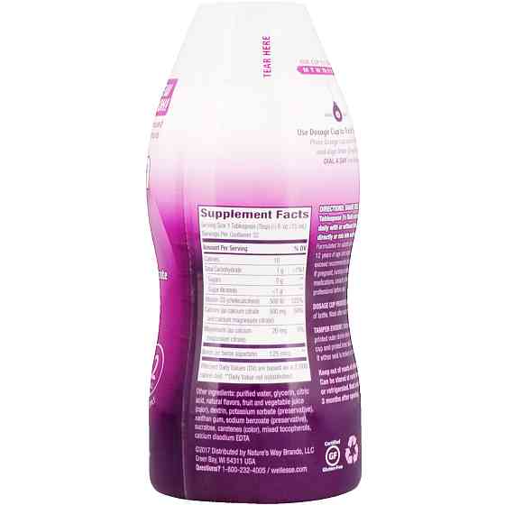 Кальцій та вітамін D3 (Calcium &amp; Vitamin D3) 1000 мг/1000 МО 480 мл із цитрусовим смаком Київ