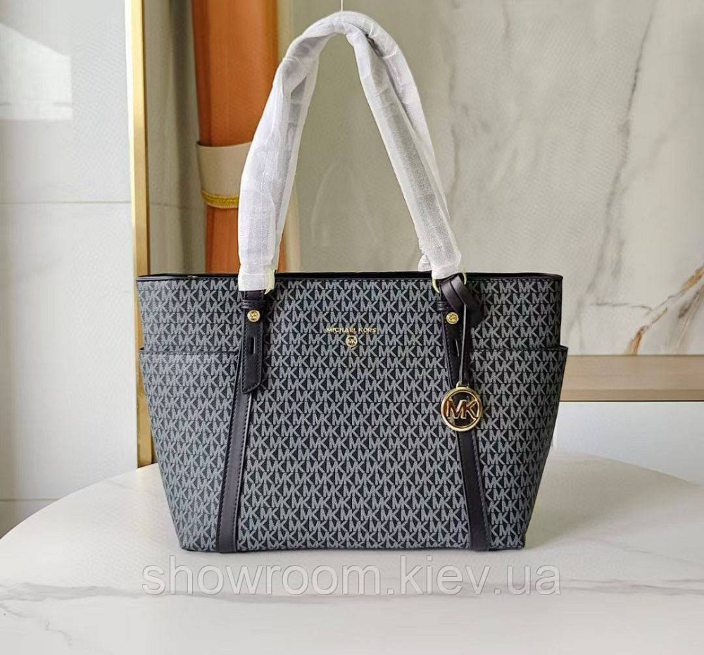 Женская сумка шоппер Michael Kors (55007) Lux серая Киев - изображение 1