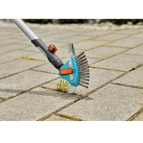 Очисник щілин з ножем та щіткою Gardena Combisystem сталевий 3-в-1 Одеса - фото 2