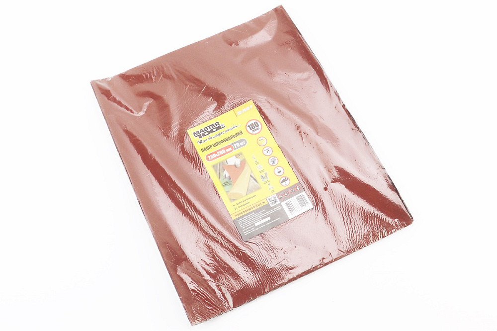 Шліфувальний папір водостійкий 230x280мм K180 к-кт 20шт 08-2618-Р Київ - фото 2