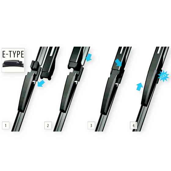 Щітки oximo модельні безкаркасні (к-т 2шт) e-type 600 + 575 мм двірника Мукачево