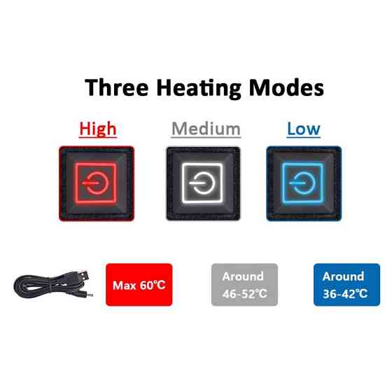 Бандаж-фиксатор на колено согревающий работает от USB Винница