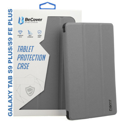 Чехол для планшета BeCover Smart Case Samsung Tab S9 Plus (SM-X810/SM-X816)/S9 FE Plus (SM-X610/SM-X616) 12.4" Gray (710324) Винница - изображение 1