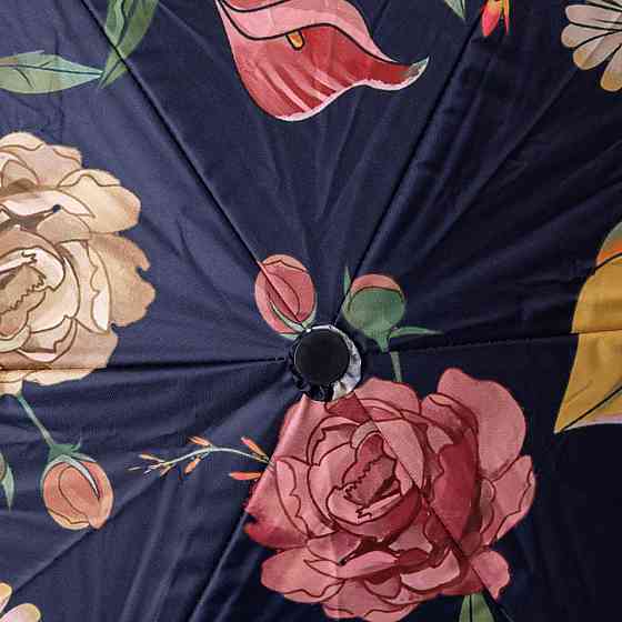 Елегантний чорний зонт з принтом, 99 см Київ