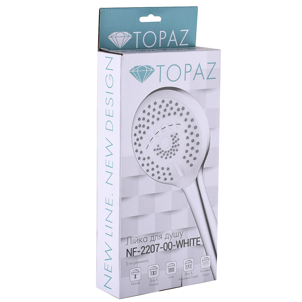 Душова лійка Topaz NF-2207-00-WHITE Тернопіль - фото 3