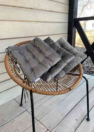 Подушка для стільців (40x40х5 см) Decorator Velour колір серый 84-103 Київ