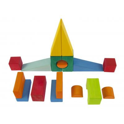 Конструктор Nic деревянный Тоскана с тележкой 17 эл. (NIC523316) Винница - изображение 7