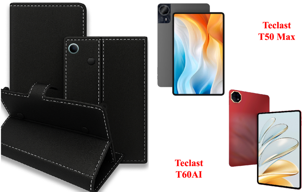 Книга-трансформер для планшета Teclast T60 Plus, Teclast T70, цвет Black Киев - изображение 1