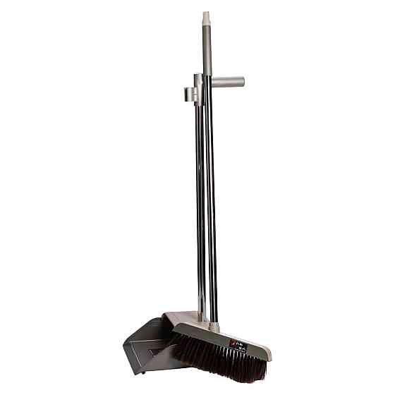 Набір віник та совок на довгій ручці для підлоги 27×25×103 (см) щітка віник для прибирання Зелений HP-35015-11GR Київ