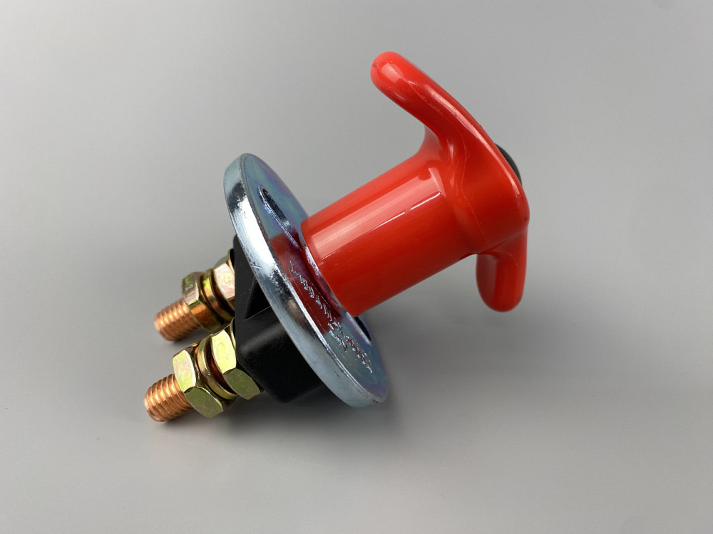 Вимикач маси універсальний, механічний 12/24В (червона мідь) 100A Мукачево - фото 8