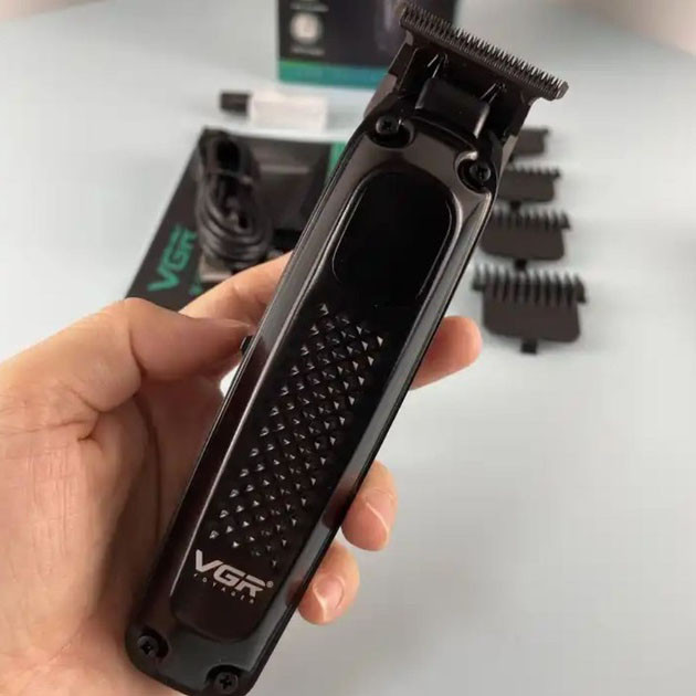 Машинка для стрижки волосся з акумулятором VGR V-972, Акумуляторний універсальний тример для стрижки PI-14 Івано-Франківськ - фото 5