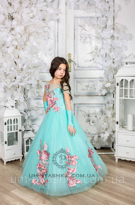 Пышное нарядное платье с цветами Николь на 4-5, 6-7 лет Кривой Рог - изображение 5