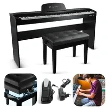 Піаніно (синтезатор) Zestaw: Pianino cyfrowe 88 klawiszy ze statywem Aria II Mielczewski+ regulowane siedzisko/ławka Київ