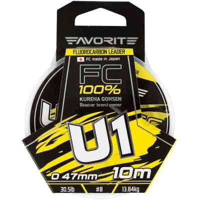 Флюорокарбон Favorite U1 FC 10m 8.0/0.47mm 30.5lb/13.84kg (1693.11.87) Винница