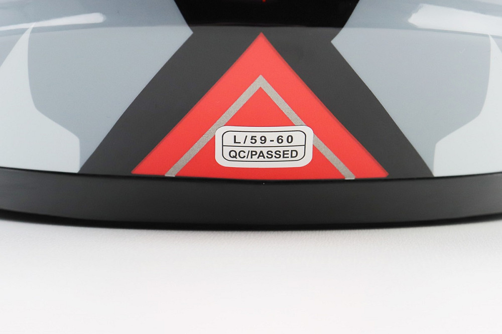 Шолом модуляр, закритий з відкидним підборіддям+відкидні окуляри BLD-159 L (59-60см), ЧОРНО-ЧЕРВОНИЙ Київ - фото 8