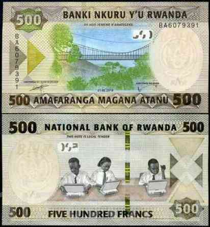 Rwanda Руанда - 500 Francs 2019 UNC Полтава