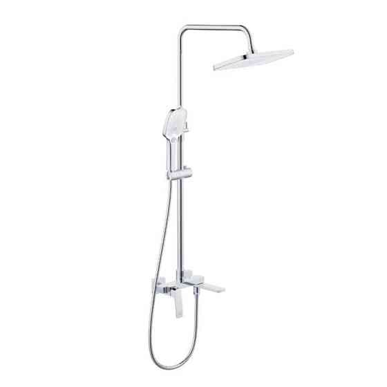 Душевая система из латуни Qtap Tern на три потребителя (с изливом) QTTER1112CRM47592 Chrome Харьков