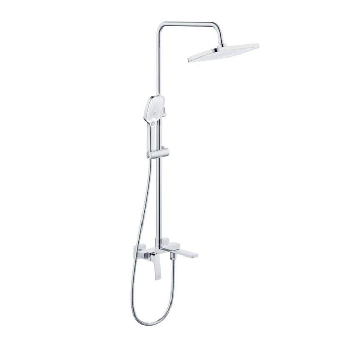 Душевая система из латуни Qtap Tern на три потребителя (с изливом) QTTER1112CRM47592 Chrome Харьков - изображение 1