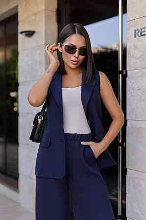 Жіночий брючний костюм з жилетом "Rakel" | Норма Київ