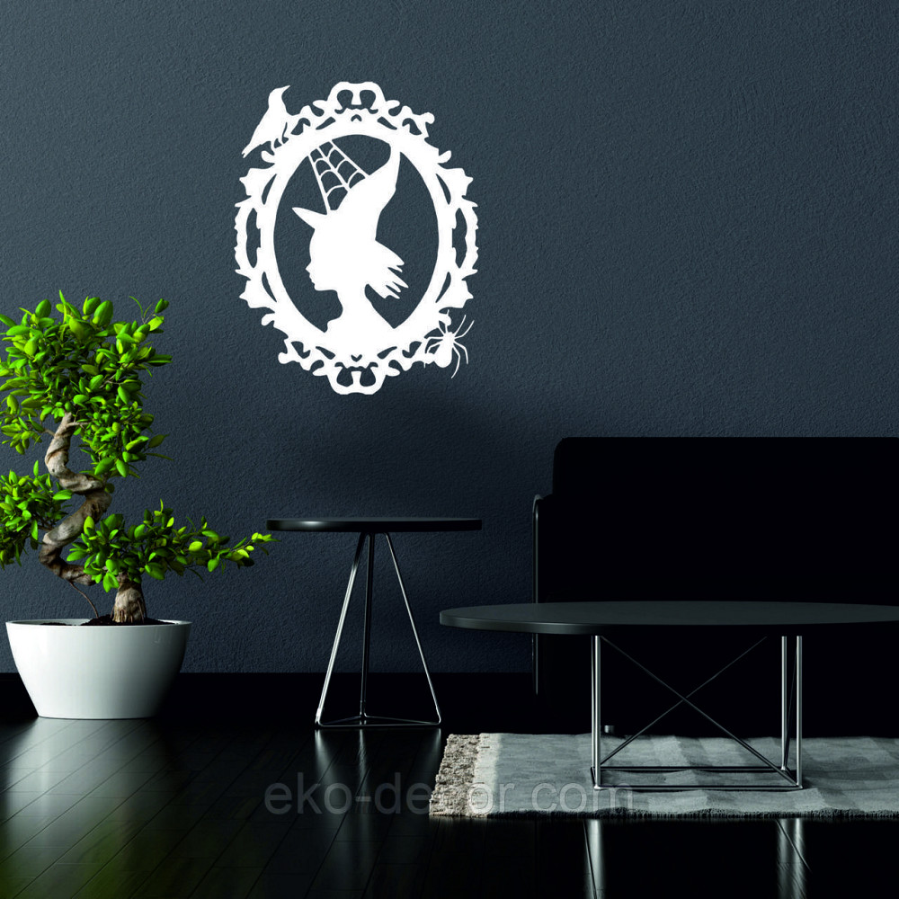 Декоративное настенное Панно «Ведьма», Декор на стену 50*39 см, Белый Киев - изображение 2