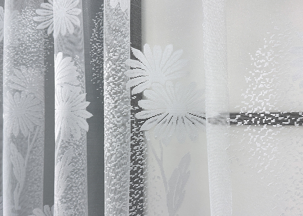 Тюль жаккард VR-Textil № 1899т Арка на кухню цвет белый 300х150 см (53-0106) Киев - изображение 4