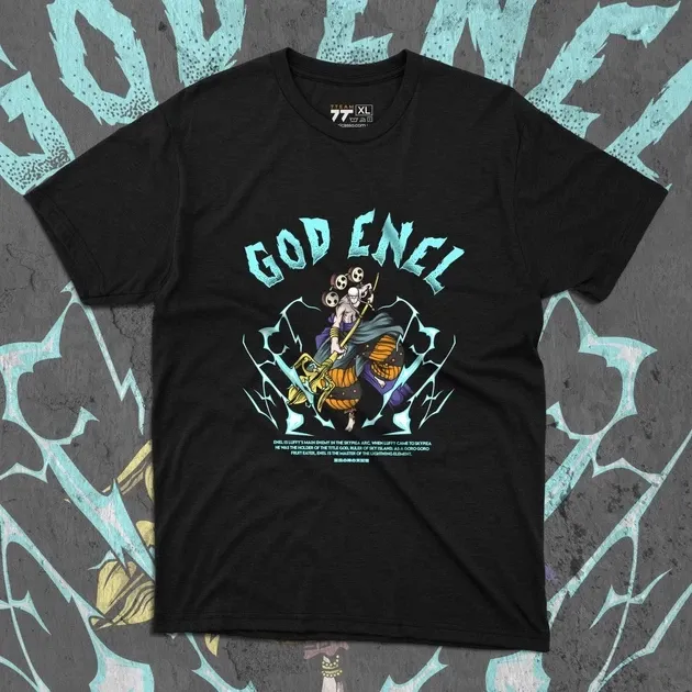 Футболка для підлітка хлопчика з принтом Ван Пис God Enel Розмір 160 Anime10238 Дніпро - фото 1