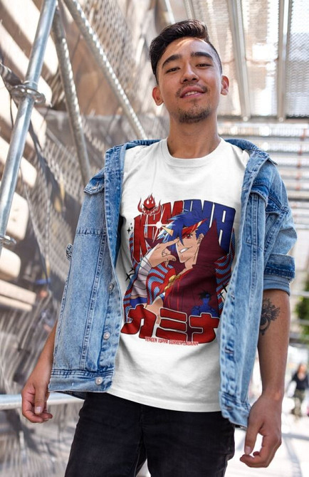 Футболка аниме Тенген Топпа Гуррен Лаганн оверсайз (S/M/L) Черний AnimeJ1045 Днепр - изображение 5