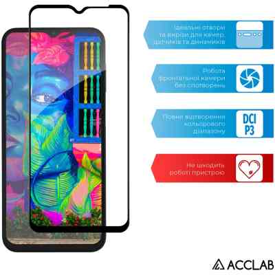 Стекло защитное ACCLAB Full Glue Samsung M13 Black (1283126544927) Винница