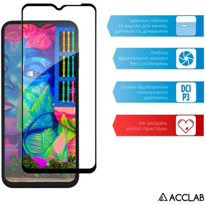 Стекло защитное ACCLAB Full Glue Samsung M13 Black (1283126544927) Винница - изображение 5